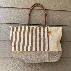 NWT! Park Designs jute beach large bag